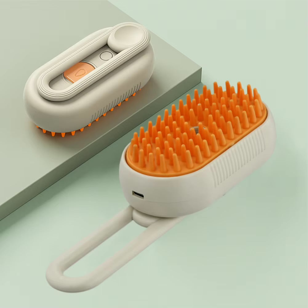 Cat Steam Brush Steamy Dog Brush 3 in 1