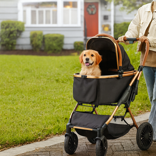 đ Fuzzle⢠RoyalComfort 2-in-1 Pet Stroller