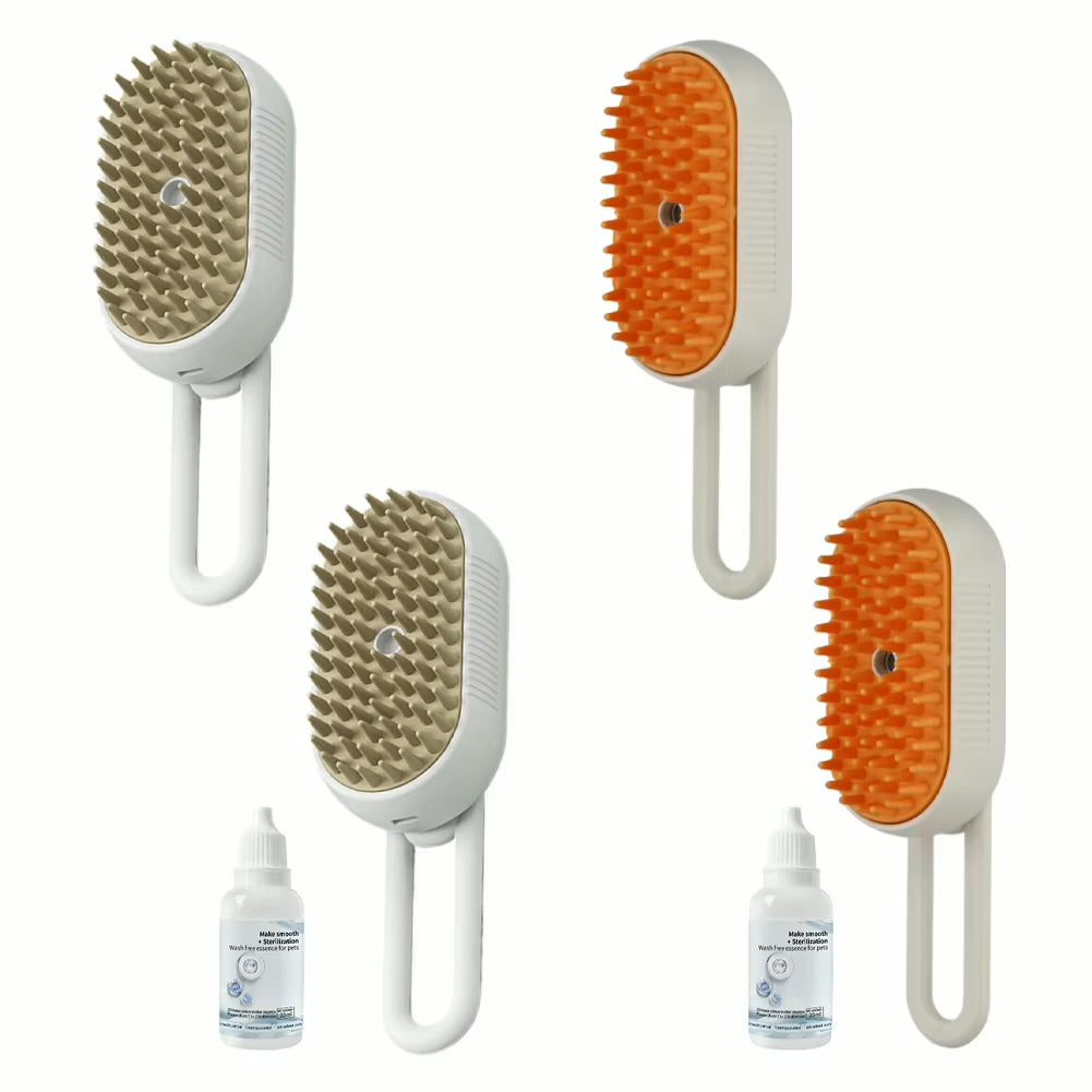 Cat Steam Brush Steamy Dog Brush 3 in 1