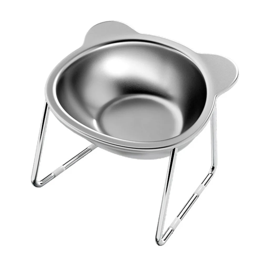 Anti-Choking Metal Bowl for Cats