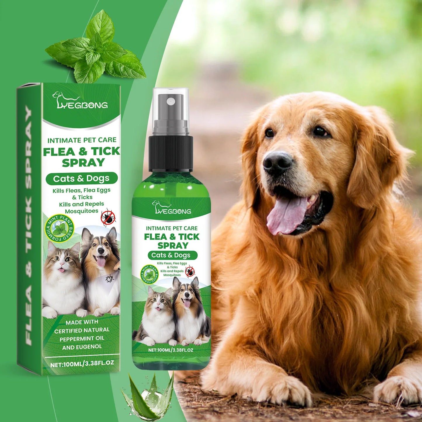 FuzzleCare™ Natural Flea & Mite Relief Spray
